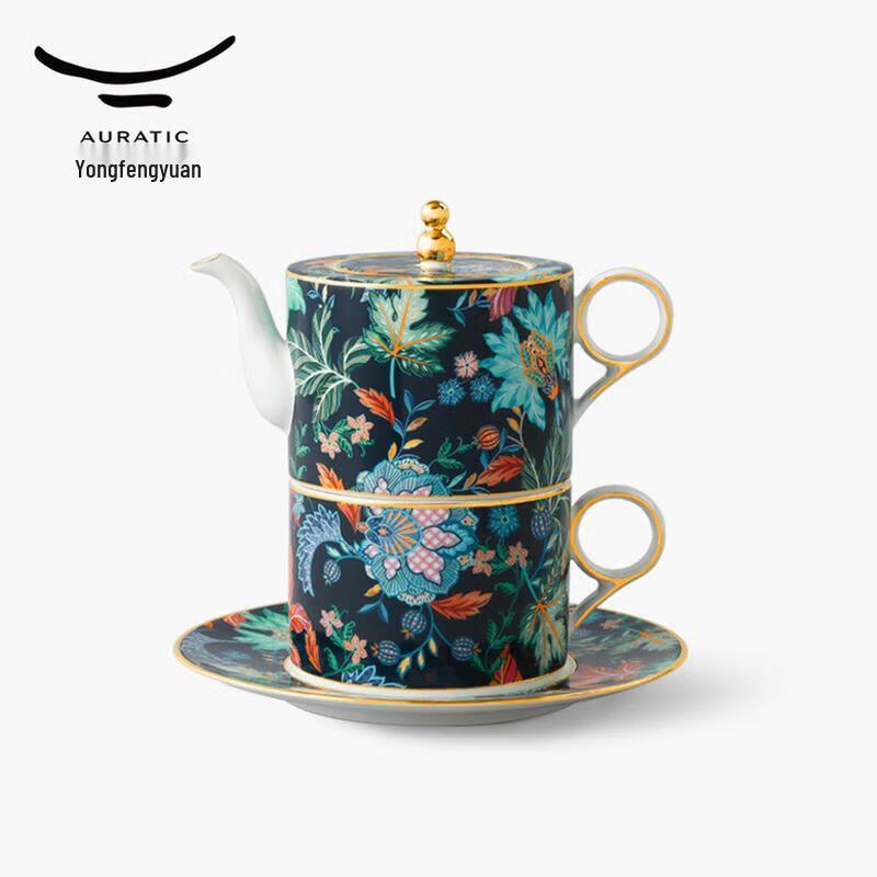 Керамический набор из 4 кофейных чашек «Сад Счастья Ауры»