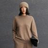 Women's Cashmere Loose Half-High Neck Sweater – Versatile Casual Knitwear for Autumn/Winter