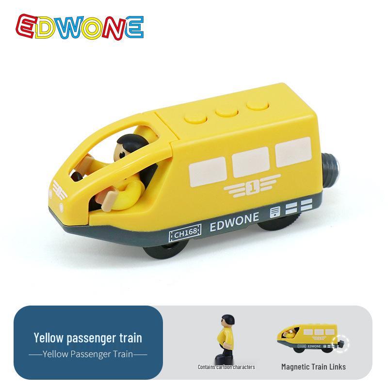 Magnetic Electric Train Engine Toy for Kids - Compatible with All Wooden Tracks