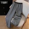 Women's Elastic Waist Wide Leg Drawstring Casual Pants