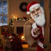 Santa Latex Face Mask Skin Friendly Comfortable For Holiday Performances Photo Booths And Seasonal Costume Accessories