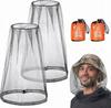 Mosquito Net Hat 2 Pieces Head Nets Face Protection Against Insects