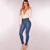Dámské elastické džíny Jeggings kalhoty s vysokým pasem Skinny Denim Pants Plus Size