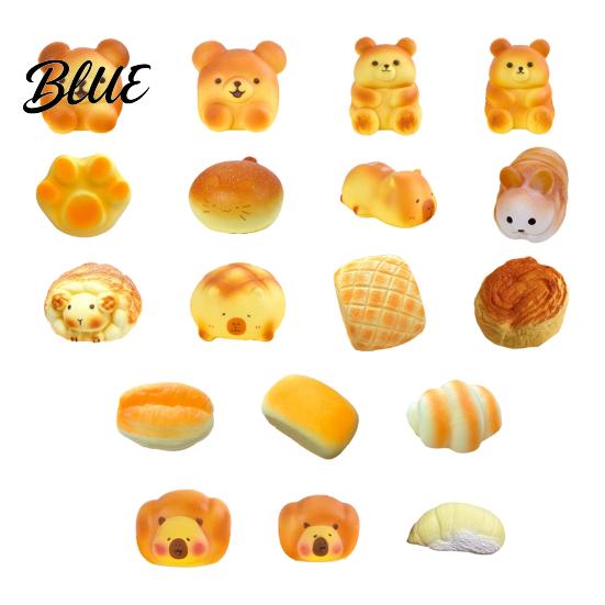 Fake Food Stress Reliever Simulated Toy Slow Rebound Bread Design Relief Kids Realistic Texture Color Soft Silicone Decompression Desktop Ornament