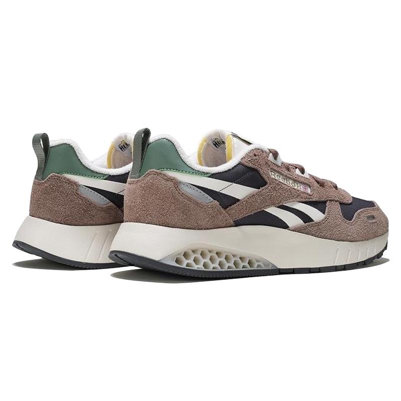 Reebok Classic Leather Low Top Running Shoes Unisex Brown Black Sneakers 100074407