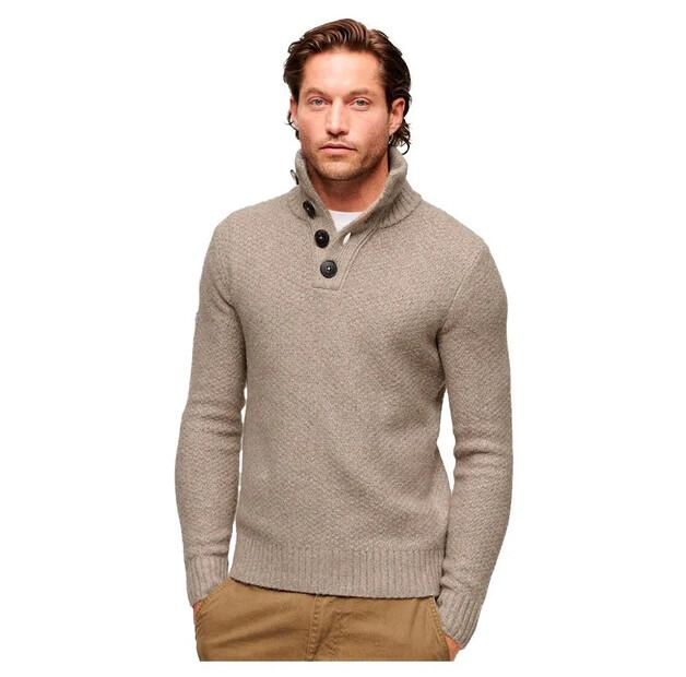 

Superdry Свитер с высоким воротом Chuncky Button 2XL