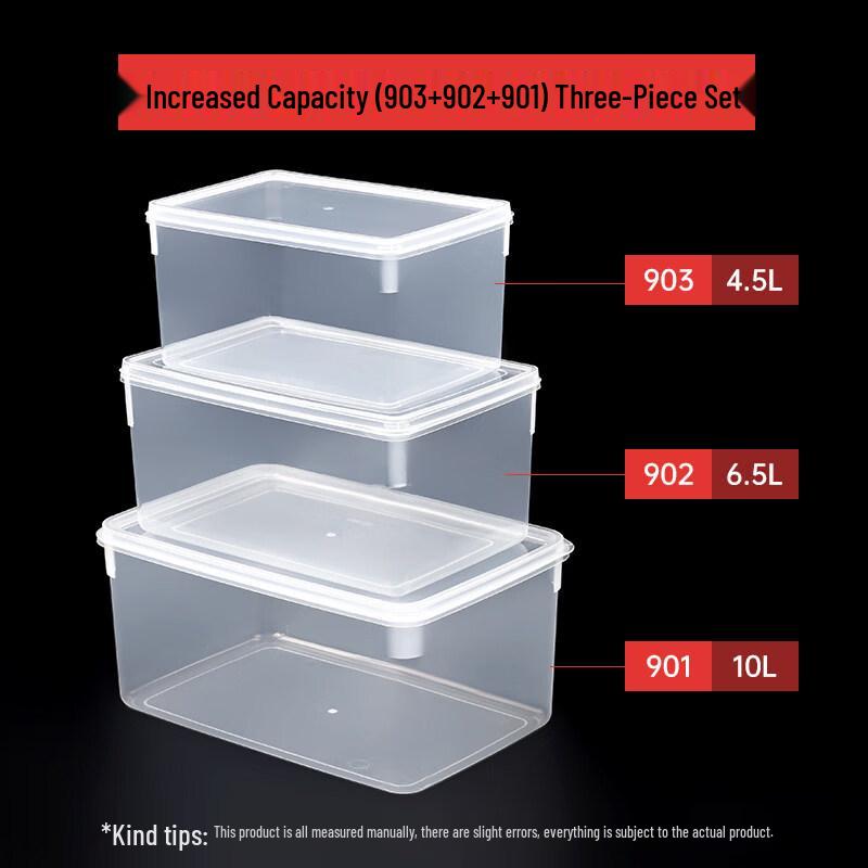 Shuogang Tiangong Transparent Plastic Food Storage Container 3-Piece Set