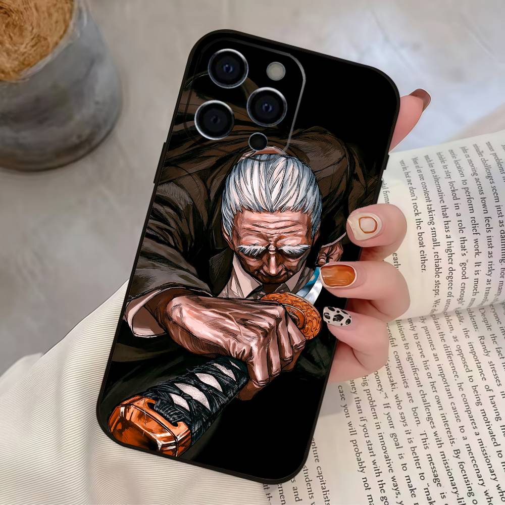 S-Sakamoto Anime D-DAY Phone Case For iPhone 17,16,15,14,13,12,11 Plus,Pro Max,XS,Soft Silicone Black Cover