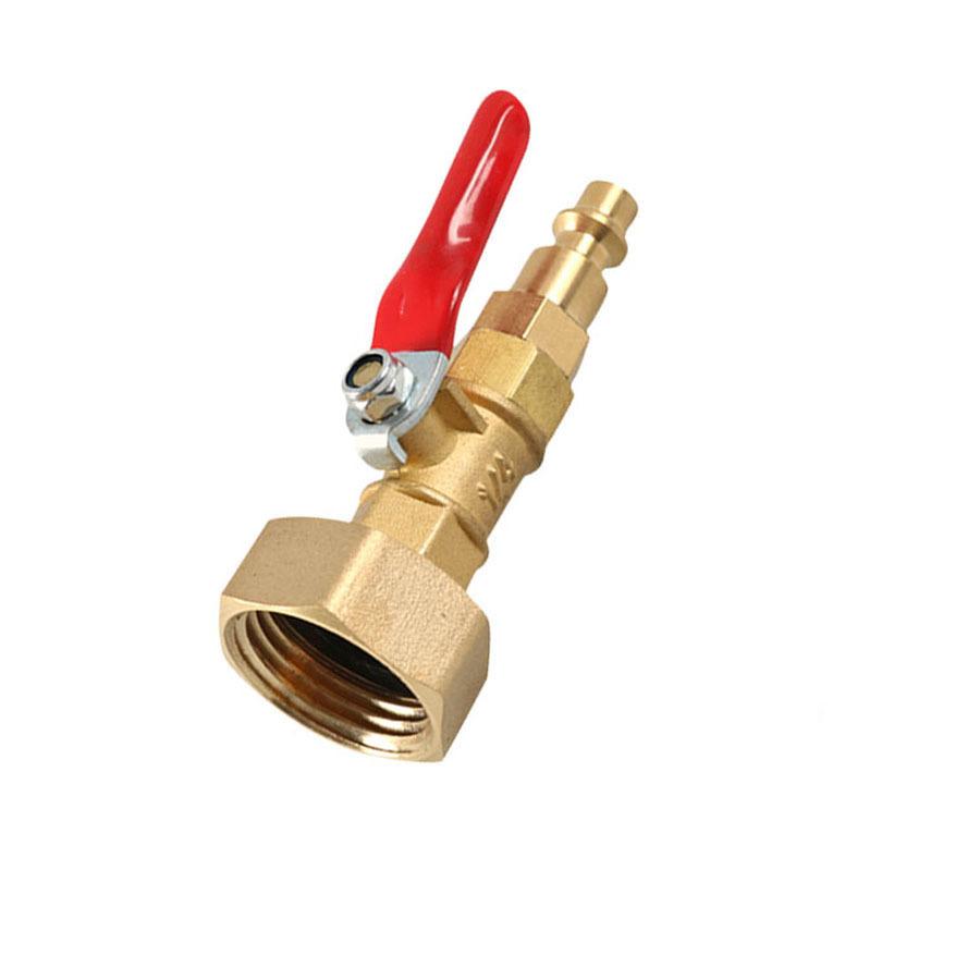 High Pressure Washer Gun Ball Calve Water Switch Copper Pipe Joint Nozzle Valve Plug Fittings 3/4 Male And Female Thread