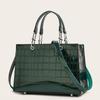 New Stone Pattern Women's Bag Retro Fashion Tote Handbag Large Capacity Shoulder Messenger Bag