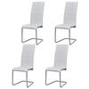 Day and Night - Day and Night Cantilever Dining Chairs 4 Pack White Fabric