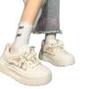 Niche Casual Board Shoes Pink Original Bow Spring Little White Shoes Women's Shoes Thick-soled Versatile Student Design Sense