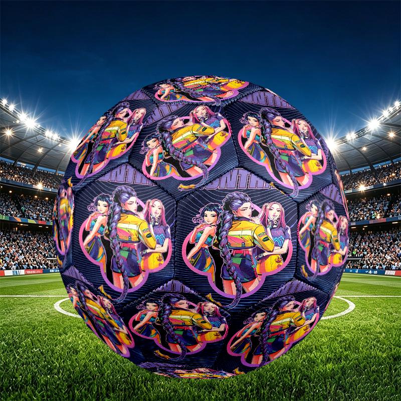 Singer Print Size 5 Soccer Ball, PU Wear Resistant Football for Match Training and Daily Practice, Birthday Gift for Soccer Fans