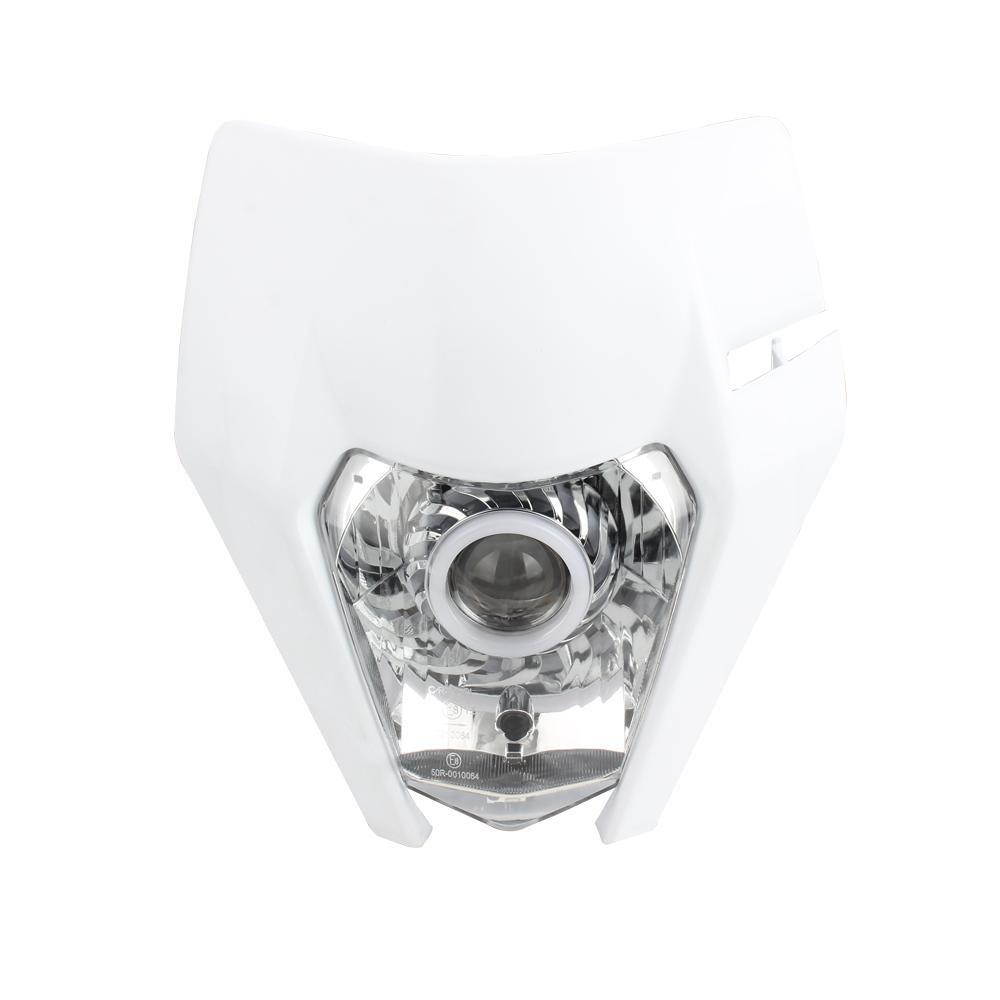 For KTM Headlight Plate Motorcycle LED EXC 300 XC SX 125 250 350 450 Round Wick Headlamp Dit Bike Supermotor Enduro Accessories