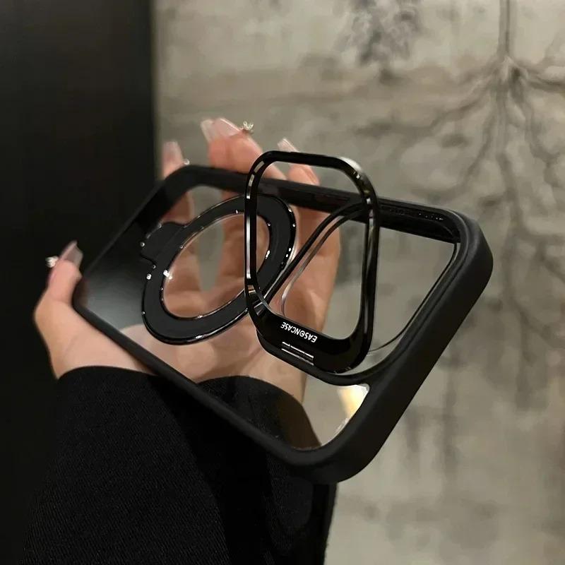 Luxusní magnetický kroužek s držákem na objektiv pro iPhone 16 11 13 14 12 15 Pro Max 16 Plus Funda MagSafe Clear Protect Cover