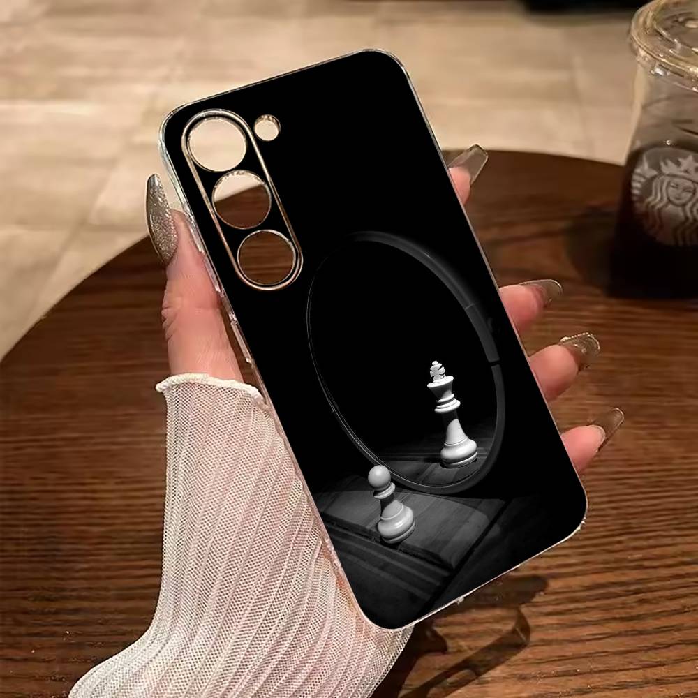 

Cool- Chess Art Phone Case For Samsung Galaxy A71,A70,A52,A51,A40,A30 Transparent Cover Samsung a12