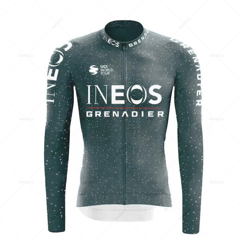 Ineos Grenadier Autumn Cycling Jersey Set Ropa Ciclismo Spring Long Sleeve Bicycle Clothing MTB Bicicleta Maillot Bike Culotte