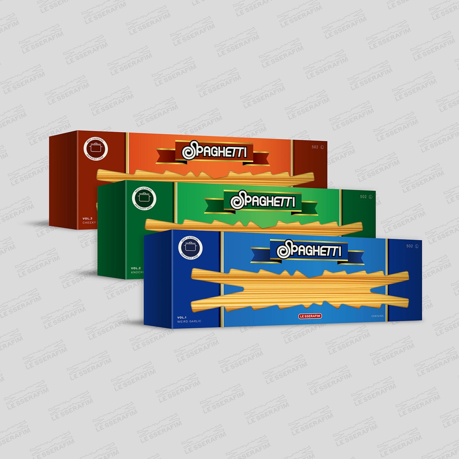 

(ПРЕДВАРИТЕЛЬНЫЙ ЗАКАЗ)LE SSERAFIM - [SPAGHETTI] 1-й сингл-альбом Set