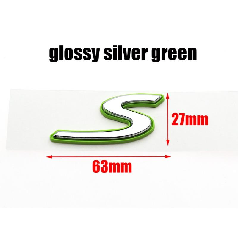 

1 шт. новый 4 S Turbo e гибридный ABS автомобильный наклейка с логотипом на крыло, наклейка на заднюю дверь, наклейка на багажник, наклейка с эмблемой на заднюю часть автомобиля, аксессуары S зелёный/серебряный