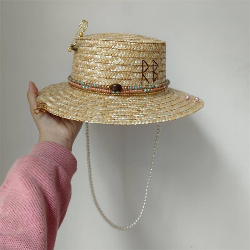 Women's Sun Hat Straw Hat  New Style Paired with Bikini Jazz Hip Hop Summer Hat Punk Fashion Style Beach Hat Church Hat