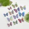 6Pcs Self Adhesive Butterfly Wall Sticker Waterproof PVC Wall Decals Double Layer DIY Wall Art Stickers for Living Room Bedroom Bathroom