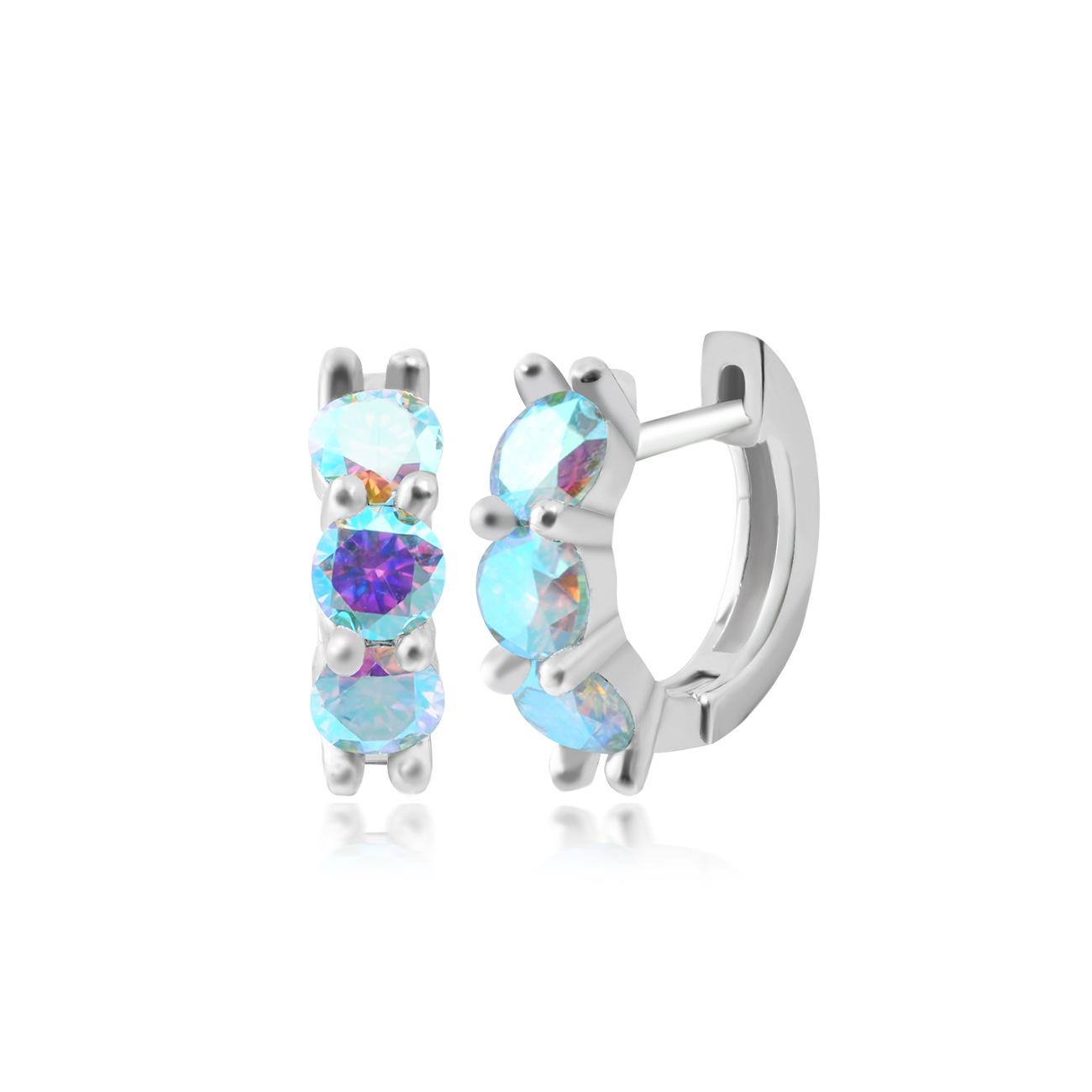 

Retro simple diamond-set earrings women s niche design personalized ins exquisite and versatile high-end female stud earrings