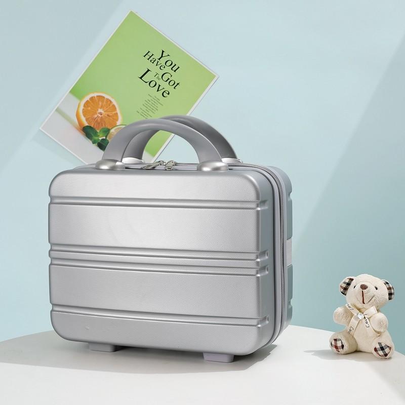 Mini husă rigidă pentru cosmetice Valisă Bagaj de călătorie de 14 inchi Husă portabilă mică de transport Valisă de machiaj