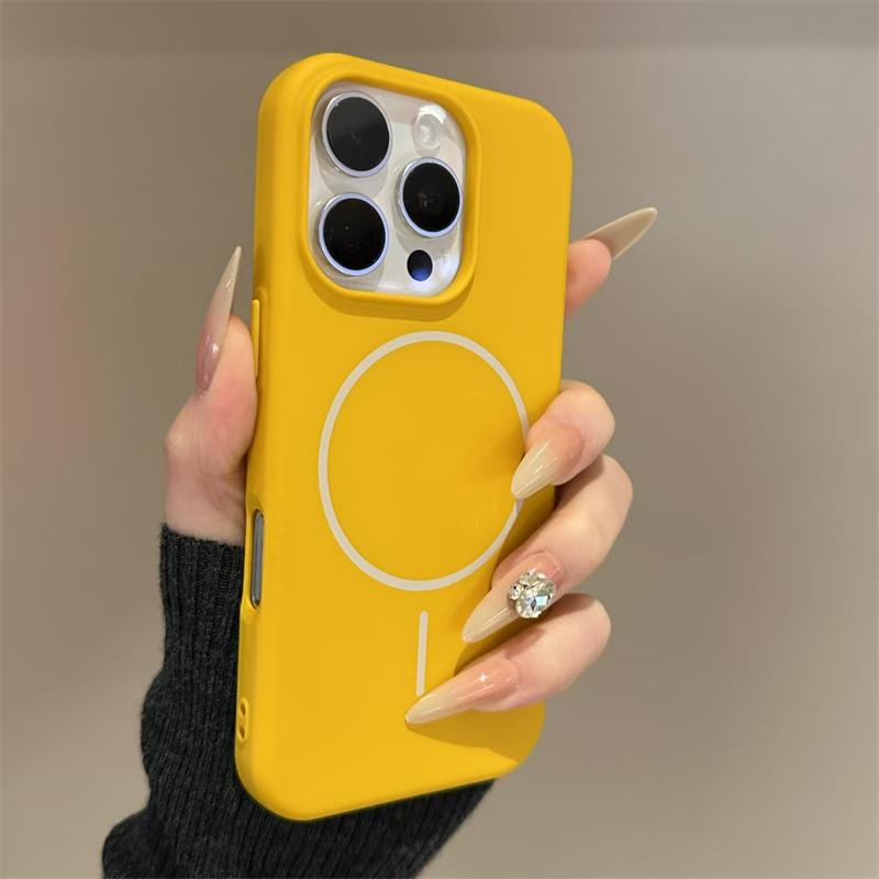 For Magsafe Wireless Charge Magnetic Case for iPhone 16 15 14 Plus 13 12 11 Pro Max Matte Soft TPU Brand Original Cover