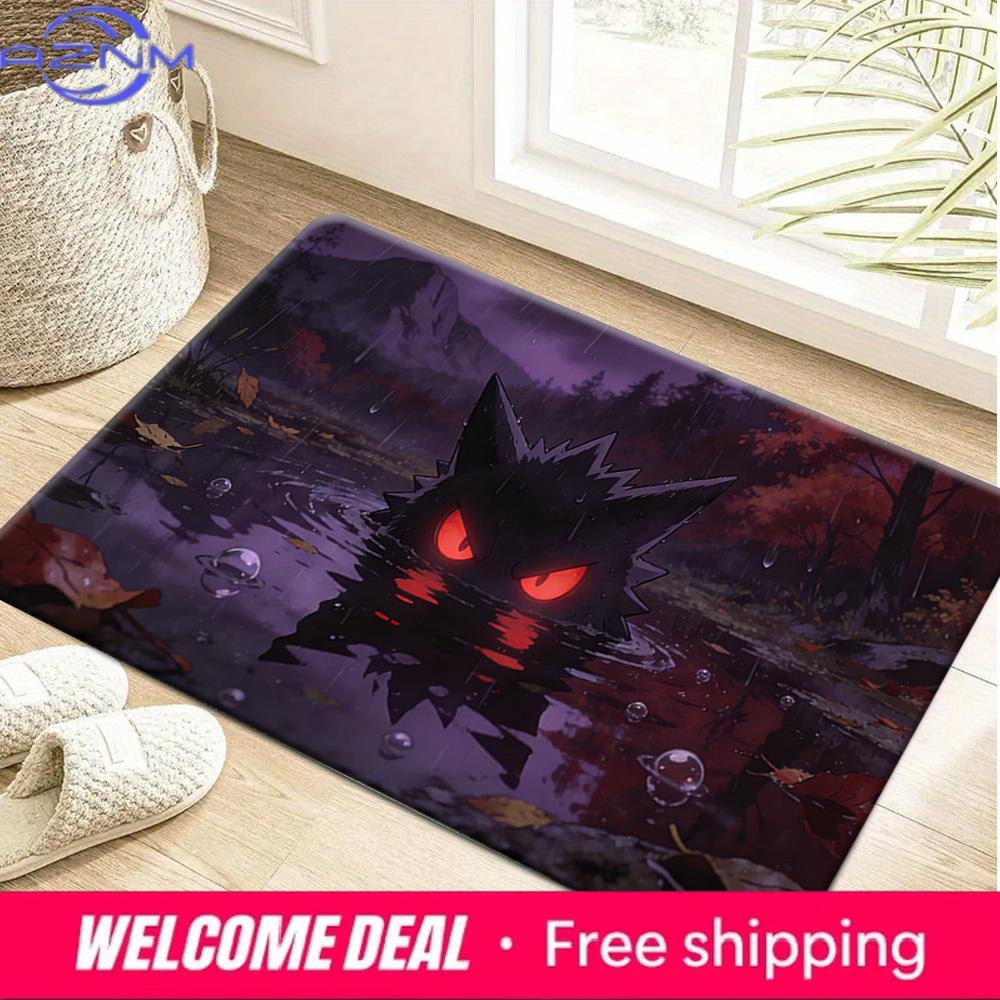 Pokémon Gengar Autumn Rainy Lake Print Non-Slip Soft Doormat for Home Decor 40x60cm