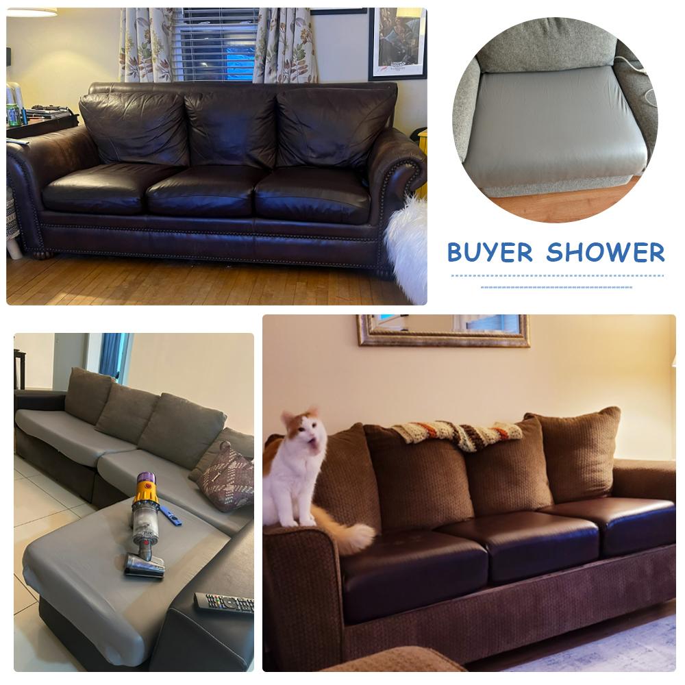 Waterproof Pu Leather Sofa Cushion Cover For Living Room Furniture Protector Stretch L-Shaped Corner Armchair Sofa Slipcovers