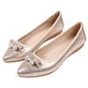 Women Foldable Ballet Flats Portable Travel Fold up Shoes Woman Round Toe Bowknot Slip On Casual Shoes for Spring Autumn WSH2476