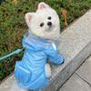 Transparent Hood Dog Raincoat Full-coverage Cat Rainproof Pet Clothes  for Small Dog