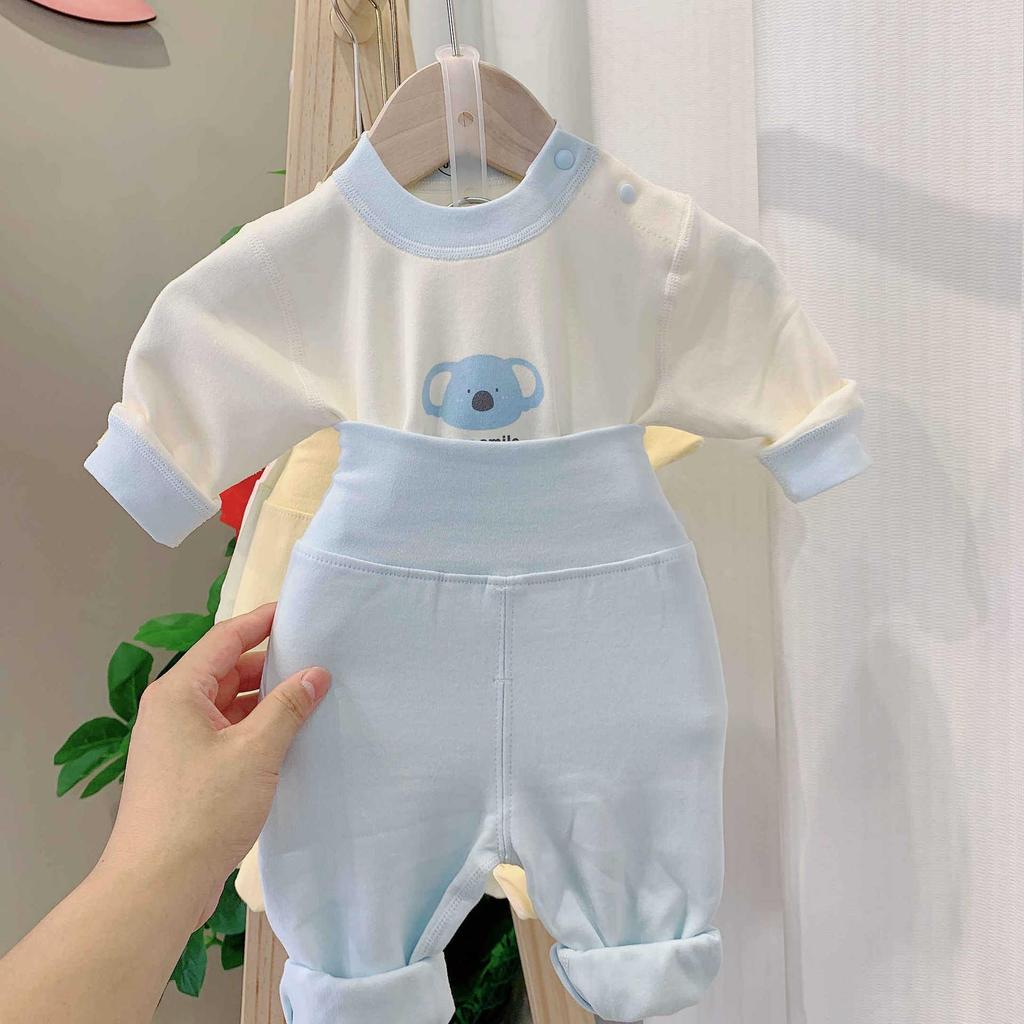 Baby 20308 High Waist Thickened Autumn & Winter Set: Protective Top & Pants