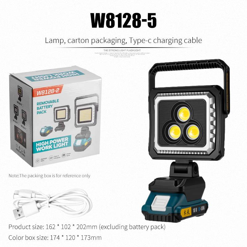 LED Multi-Functional Portable Camping Light Outdoor Emergency Night Market Stall Courtyard Lighting Battery Powered IPX5