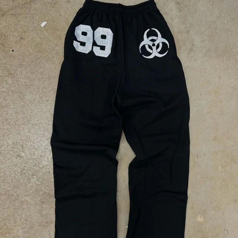 European and American street digital print Y2K men's and women's loose and personalized hip-hop casual pants