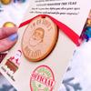 1/2/3Pcs Santa's Nice List Medal I'M ON SANTA'S NICE LIST Wooden Medal with Red Ribbon Holiday Party Christmas Tree Hanging Decoration