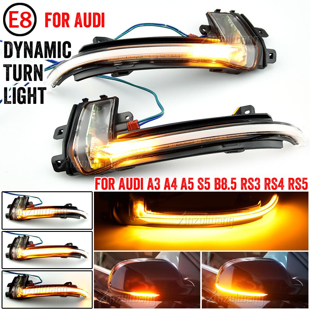 

Динамічний LED-поворотник для A4 A5 B8.5 RS5 RS3 A3 8P Поворотник RS4 sline S5 Послідовний світлодіодний покажчик повороту бокового дзеркала 2013 2014 2015 2016