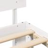 Bed Frame with Headboard White 180 x 200 cm Solid Pine Wood