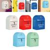 Lockable Mail Box Newspapers Large Capacity Iron Art Durable Rain Proof Hanging Box Mailbox Creative Letter Box for Home Decors