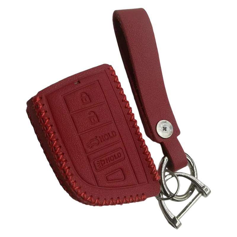 4 Buttons Car Remote Key Fob Cover Case Red Fit for Acura MDX RDX