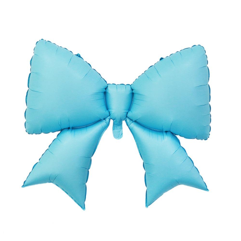 Cute Multi-purpose Bow Balloon Large Size Ins Style Foil Balloon Lightweight Striped Balloon Anniversary Event