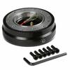 Black Universal Autos Steering Wheel Quick Release Hub Adapter Snap Off Boss Kit
