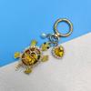 Rhinestone Turtle Keychain Colorful Ocean Hanging Pendant Lovely Marine Turtle Pendant  Gift