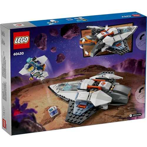 LEGO City Raumschiff Spielzeug, Geburtstagsgeschenk, Pädagogische Bausteine, für Jungen und Mädchen, Alter 6, 7, 8 und 9, Weltraum, 60430