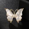 Bo Xin Yun Elegant Seashell Butterfly Brooch with Freshwater Pearl - Simple Clothing Accessory Pin