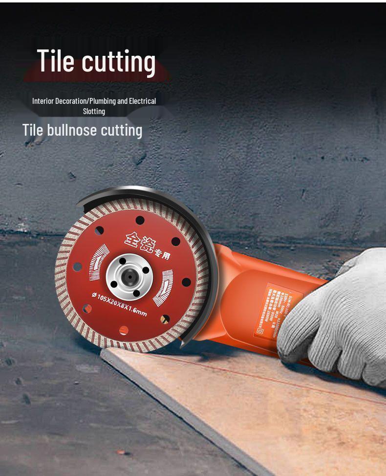 Polizor unghiular multifuncțional de mare putere pentru lustruire, tăiere, îndepărtarea ruginii și șlefuire de uz casnic.