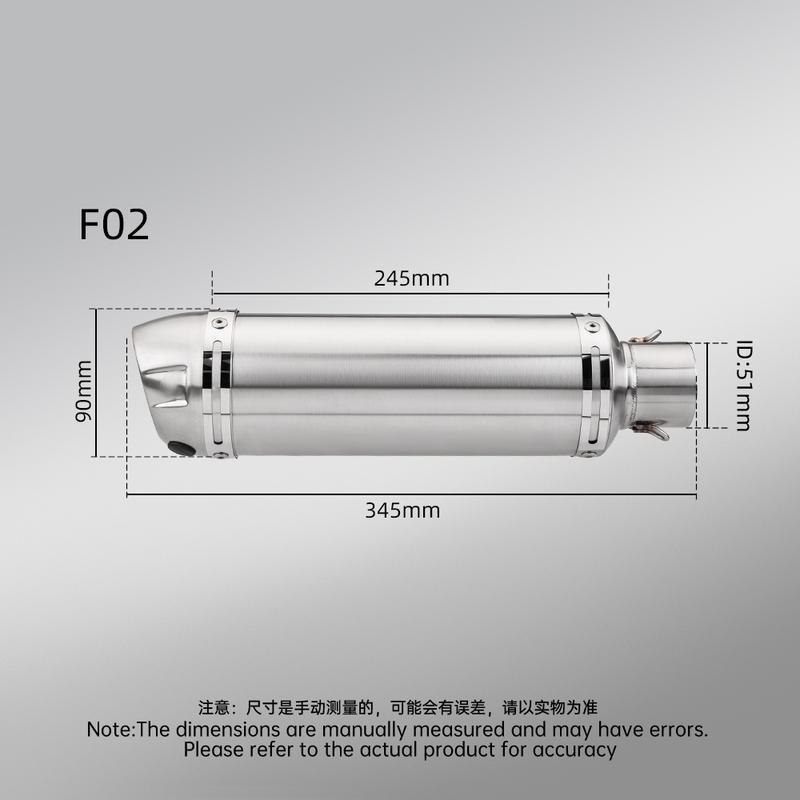 Stainless Steel Dual Outlet Exhaust System for  FZ6 FZ6N FZ6S F02 (2004-2009) 51mm Muffler Motorcycle Performance Connecti