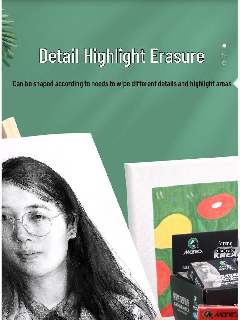 Marie Knetgummi für sauberes, krümelfreies Kunst- und Examensskizzieren