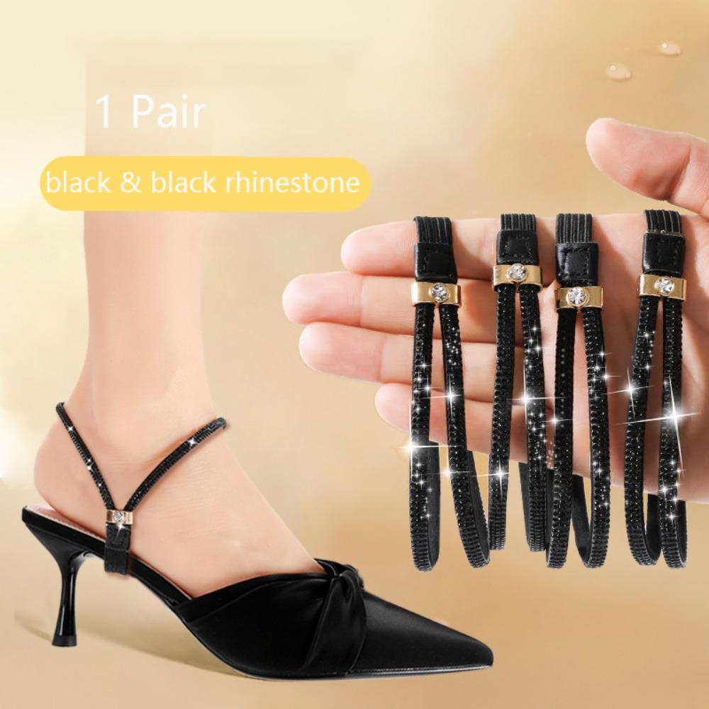 

Яркие стразы Женские шнурки Пучок Не спадающая пятка Эластичные шнурки без завязывания Фиксация голеностопа Противоскользящие шнурки-пучок