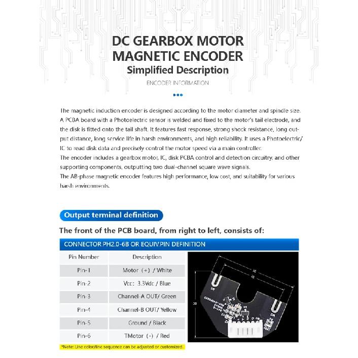 36GP-555 Planetary Gear Reduction Motor with Hall Effect Sensor And Encoder, 12V-24V All-Metal Gear Motor, High Torque DC Motor